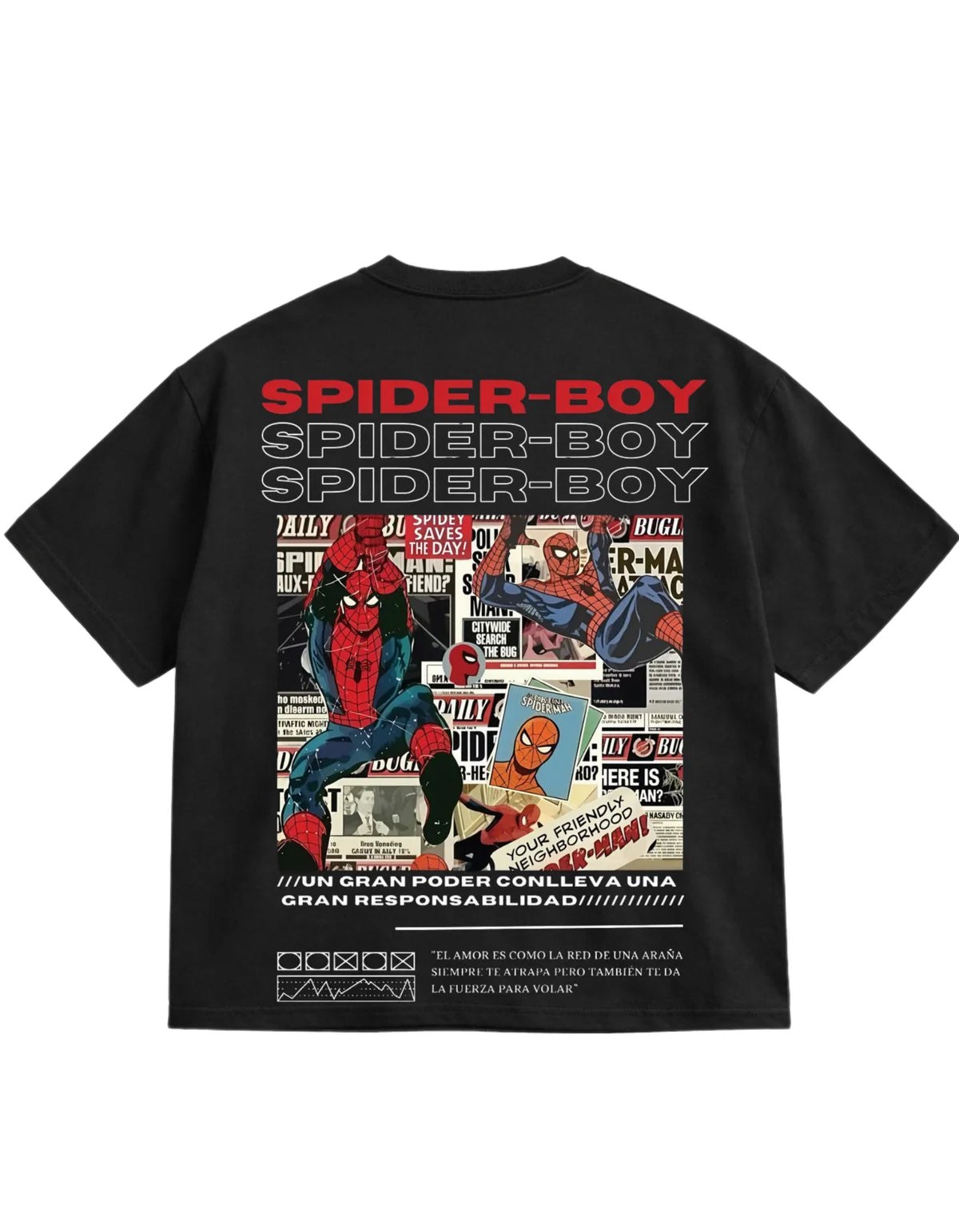 Webhead Spider Man  Oversized T-Shirt