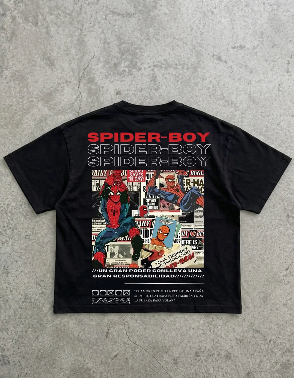 Webhead Spider Man  Oversized T-Shirt