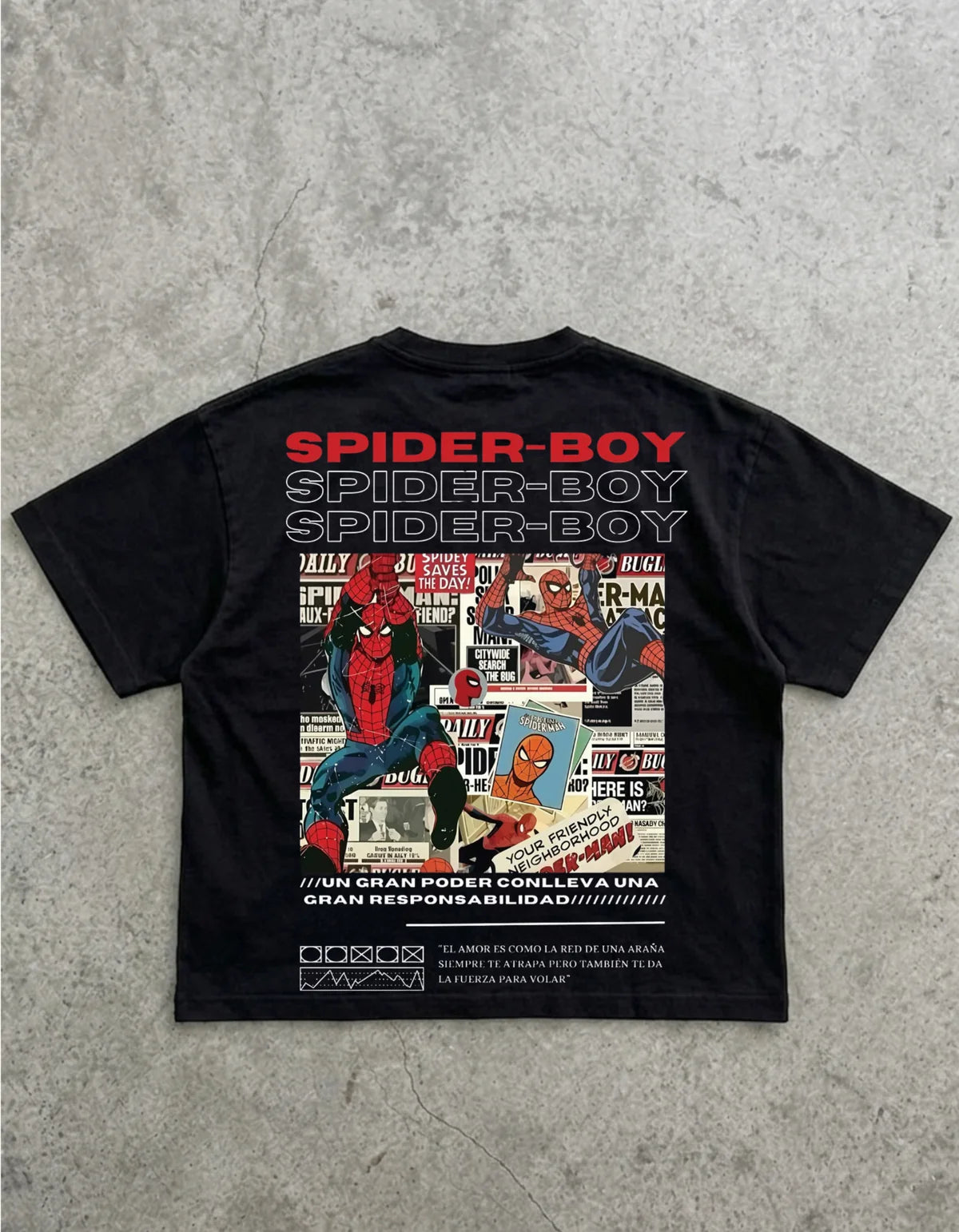 Webhead Spider Man  Oversized T-Shirt